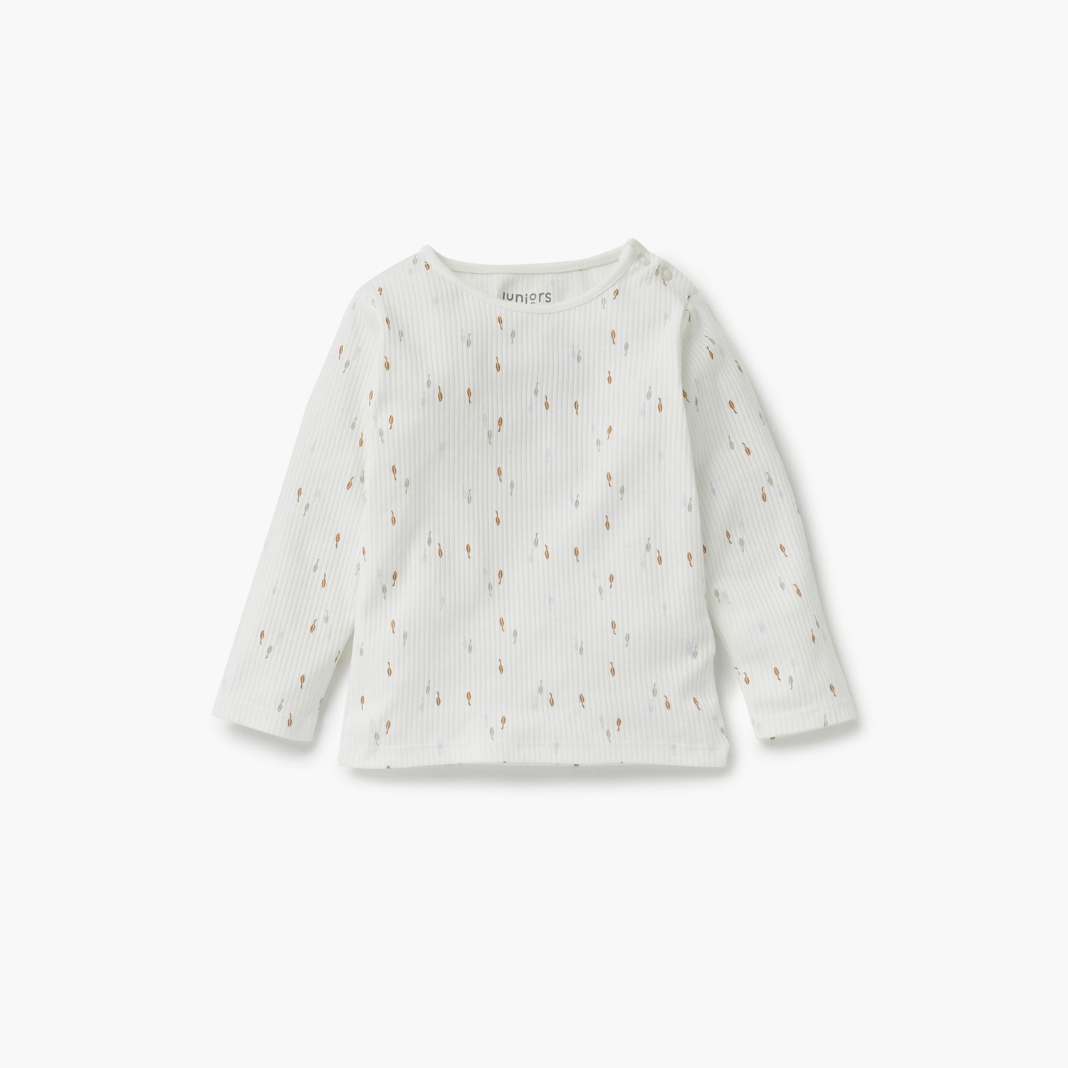 Juniors Printed Ribbed T-shirt and Pyjama Set