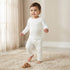 Juniors All-Over Polka Dot Print T-shirt and Elasticated Pyjama Set - White / 18-24 mths