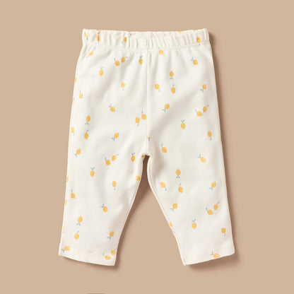 Juniors All-Over Lemon Print T-shirt and Pyjama Set