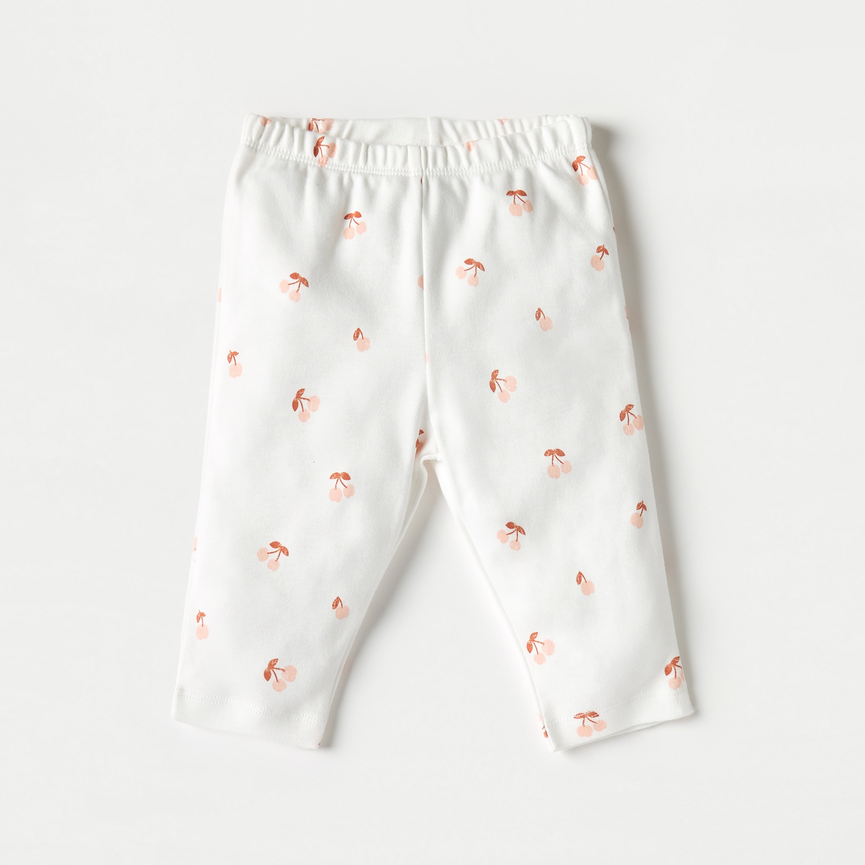 Juniors All-Over Cherry Print Long Sleeves T-shirt and Elasticated Pyjama Set