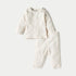 Juniors All-Over Polka Dot Print Long Sleeves T-shirt and Pyjama Set - Cream / 12-18 mths