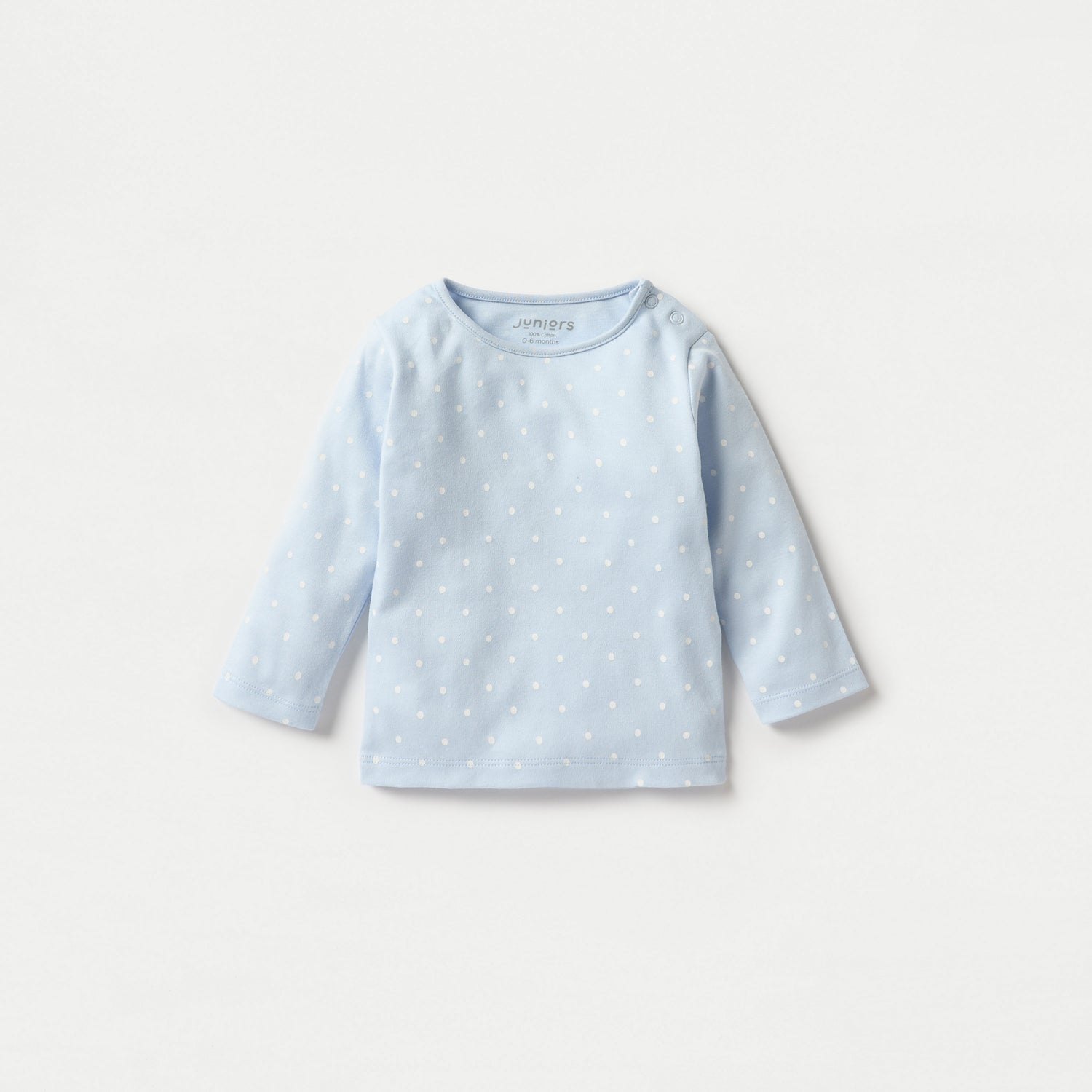 Juniors All-Over Polka Dot Print T-shirt and Pyjama Set