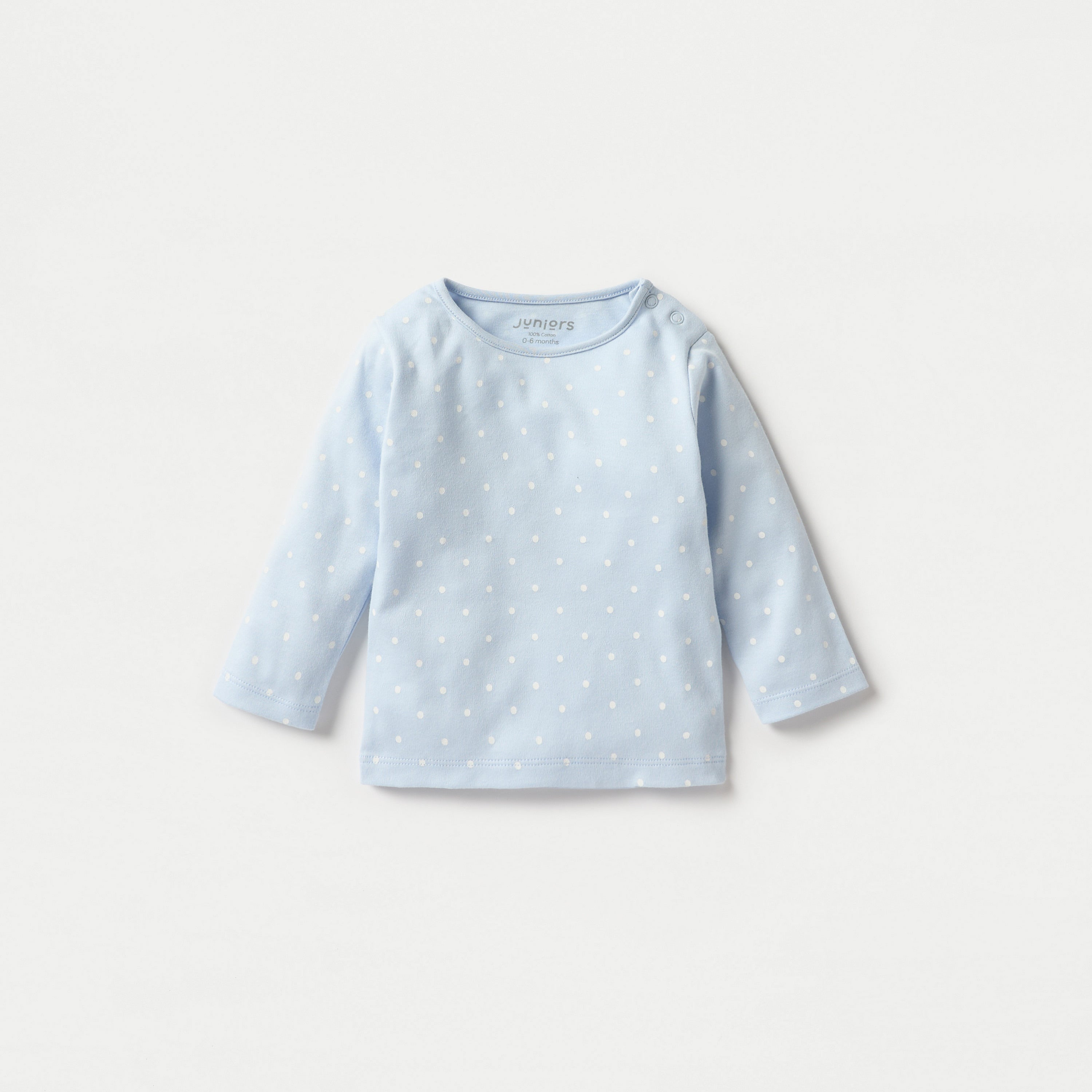 Juniors All-Over Polka Dot Print T-shirt and Pyjama Set