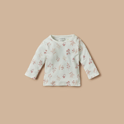 Juniors Floral Print T-shirt and Pyjama Set