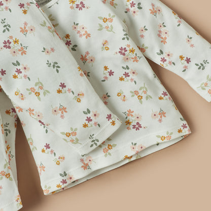 Juniors All-Over Floral Print T-shirt and Pyjama Set