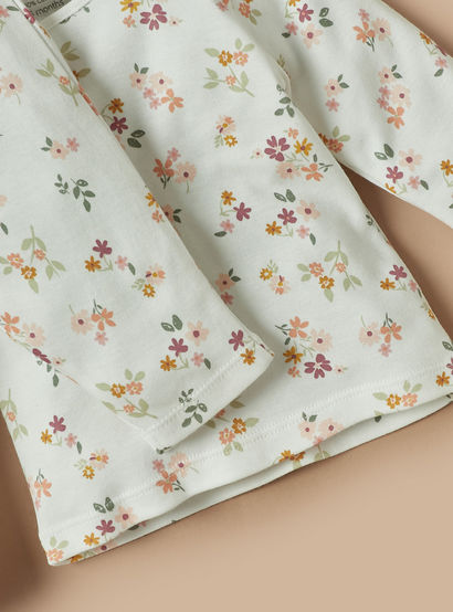 Juniors All-Over Floral Print T-shirt and Pyjama Set-baby-girls-clothing-nightwear-pyjamasets-image-5