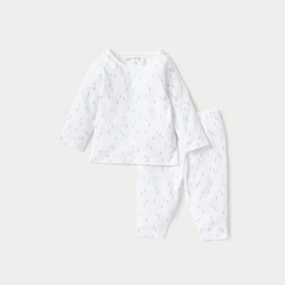 Juniors Printed T-shirt and Pyjama Set - White / 12-18 mths
