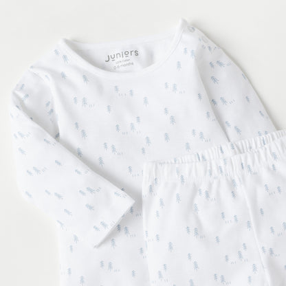 Juniors Printed T-shirt and Pyjama Set