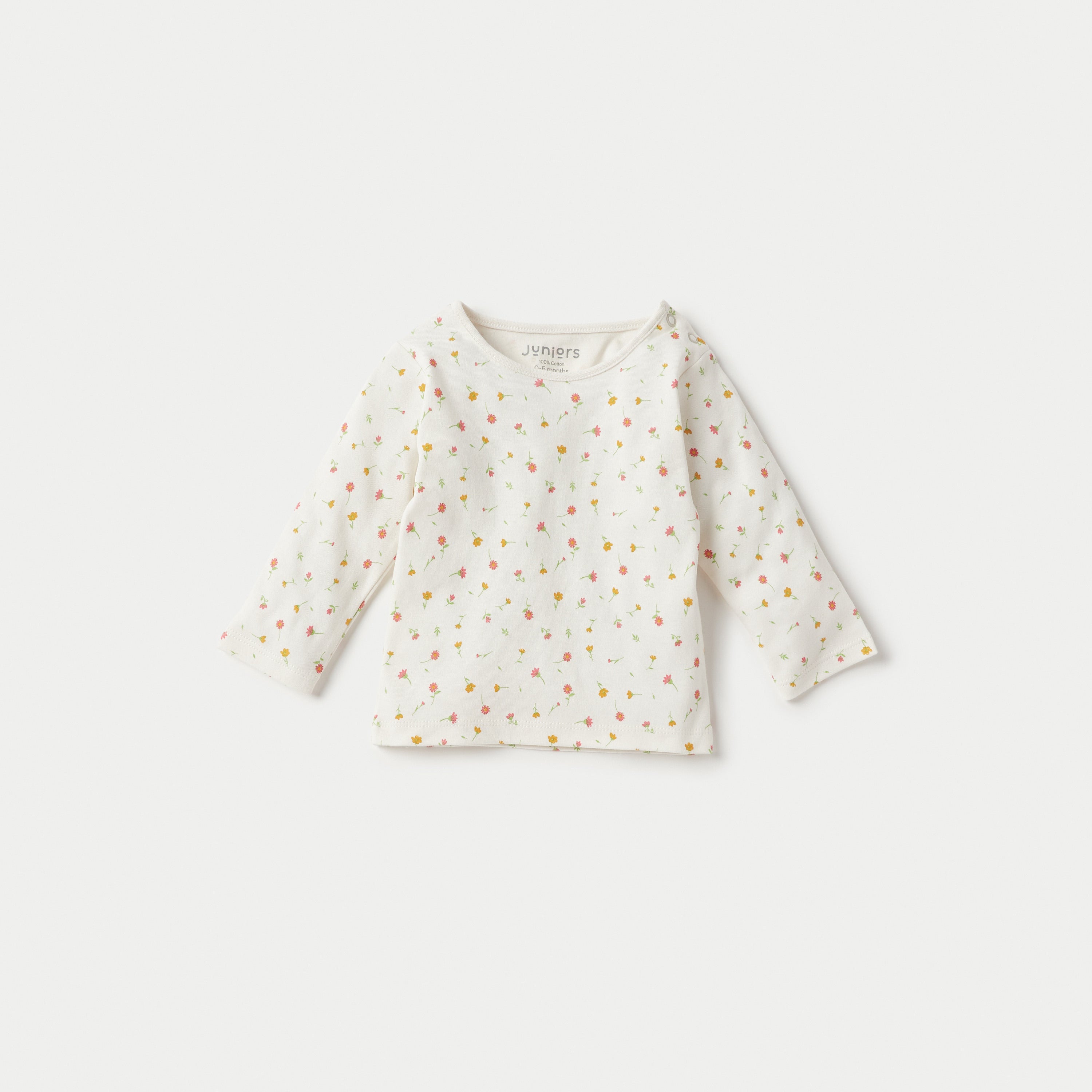 Juniors All-Over Floral Print T-shirt and Pyjama Set