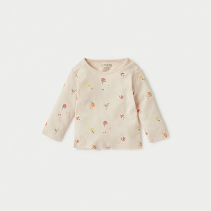 Juniors All-Over Floral Print T-shirt and Pyjama Set
