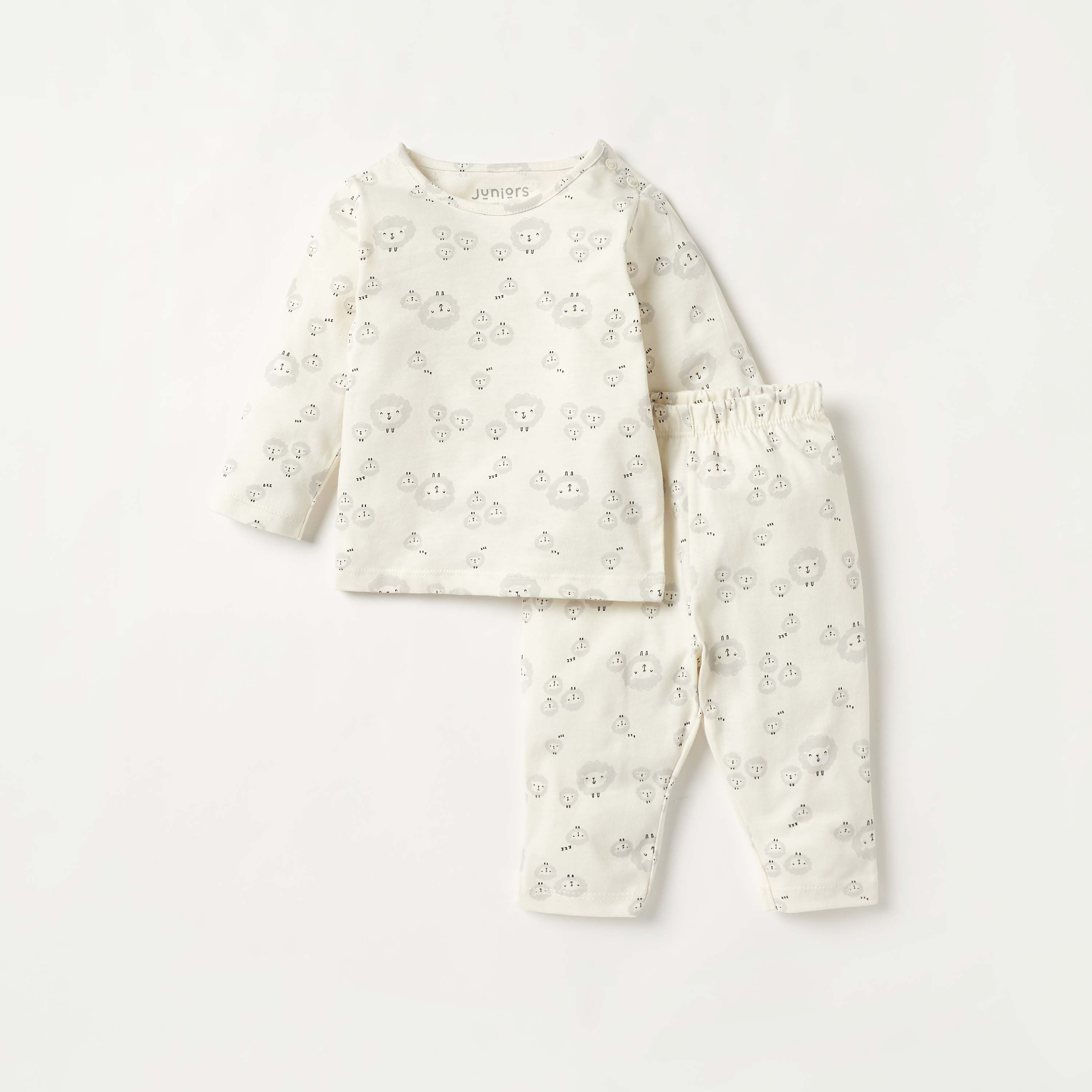 Juniors Animal Print T-shirt and Pyjama Set