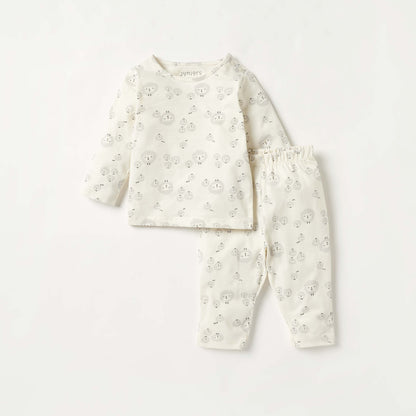 Juniors Animal Print T-shirt and Pyjama Set