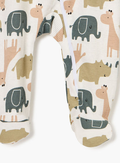 Juniors Animal Print Sleepsuit with Long Sleeves and Zip Closure-baby-boys-clothing-nightwear-sleepsuits-image-4