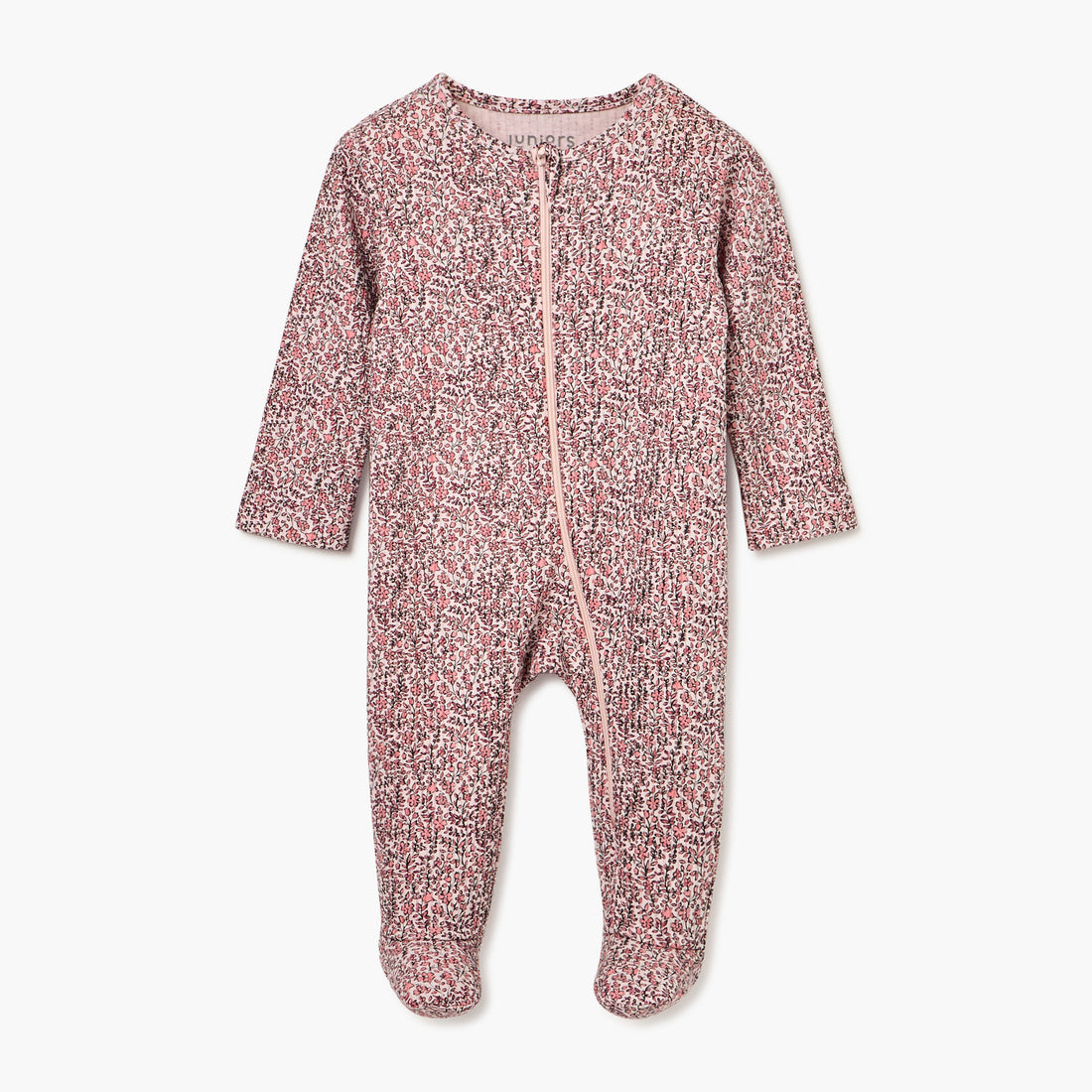 Juniors Dinosaur Print Sleepsuit with Long Sleeves and Zip Closure - Cream / 12-18 mths