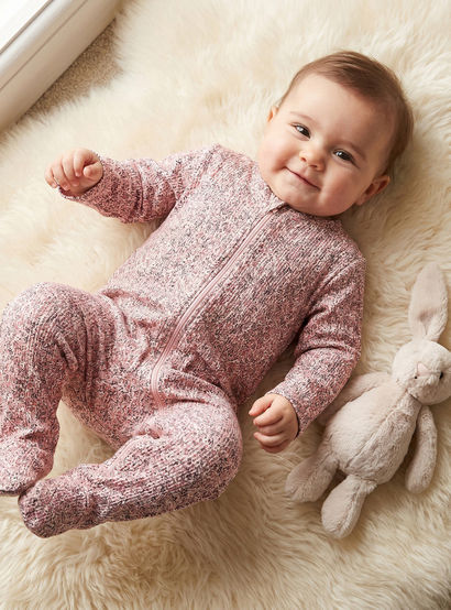 Juniors Dinosaur Print Sleepsuit with Long Sleeves and Zip Closure-baby-boys-clothing-nightwear-sleepsuits-image-1