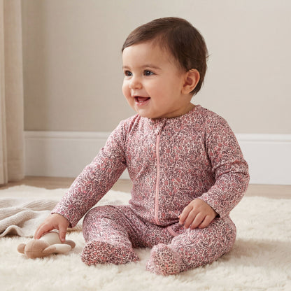 Juniors Dinosaur Print Sleepsuit with Long Sleeves and Zip Closure