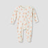 Juniors Strawberry Print Closed Feet Sleepsuit with Long Sleeves - Cream / 12-18 mths