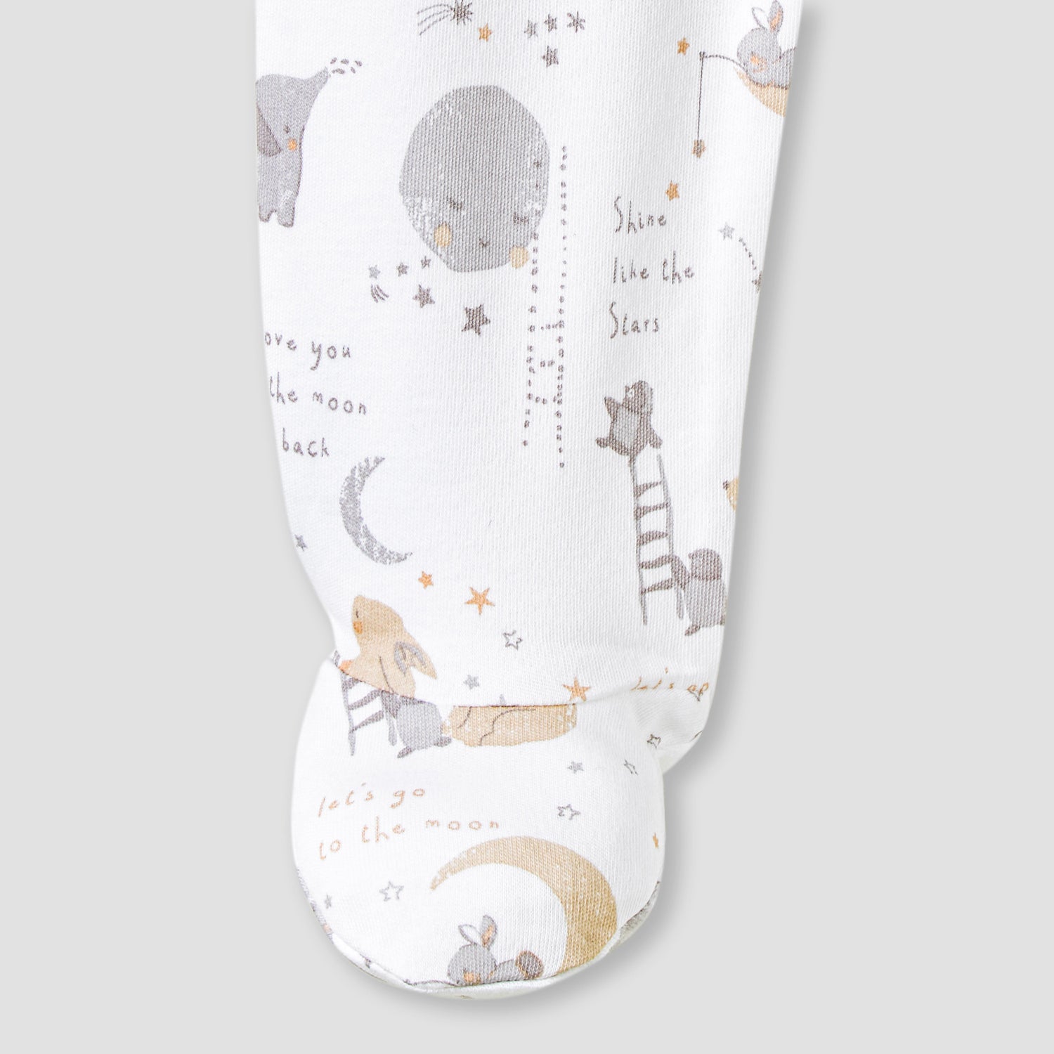 Juniors Round Neck Sleepsuit with Zip Closure - Cotton - Long Sleeves