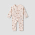 Juniors Cotton Long Sleeves Sleepsuit with Deer Print - Pink / 12-18 mths