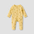 Juniors Cotton Round Neck Long Sleeves Sleepsuit with Zip Closure - Yellow / 12-18 mths