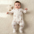 Juniors Cotton Round Neck Long Sleeves Sleepsuit with Space Print - Cream / 9-12 mths