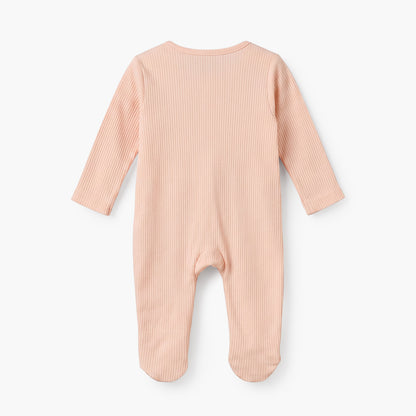 Pack of 3 Juniors Cotton Round Neck Long Sleeves Sleepsuit with Zip Closure