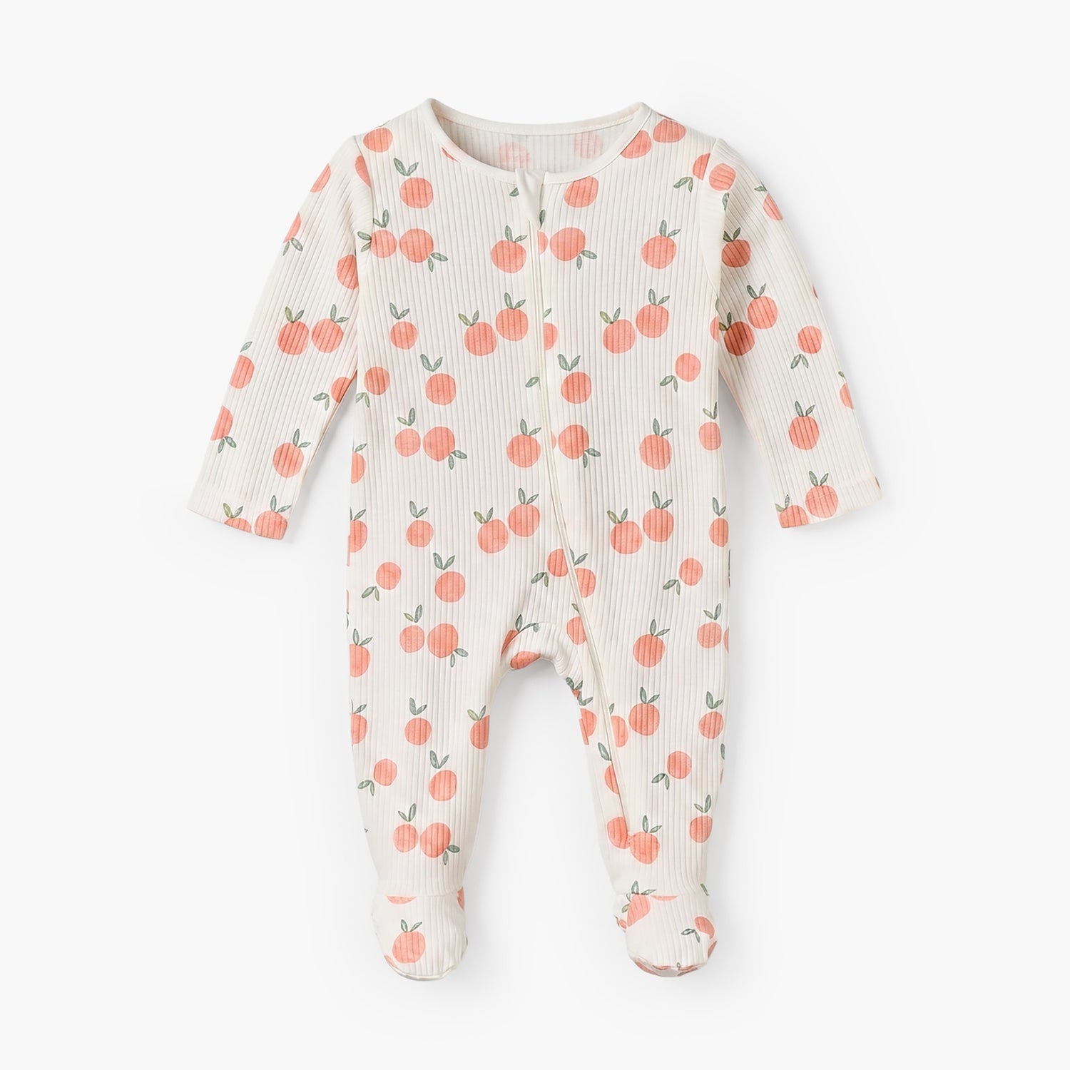 Pack of 3 Juniors Cotton Round Neck Long Sleeves Sleepsuit with Zip Closure