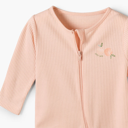 Pack of 3 Juniors Cotton Round Neck Long Sleeves Sleepsuit with Zip Closure