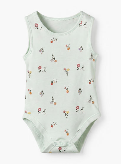 Juniors Printed Sleeveless Bodysuit - Set of 5-promo_babyshop_Buy2for115_UAE130126-image-3