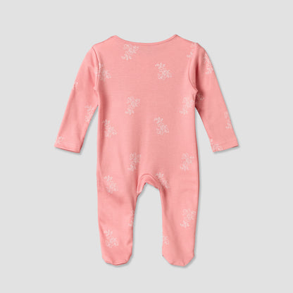 Pack of 3 Juniors Cotton Round Neck Long Sleeves Sleepsuit with Zip Closure