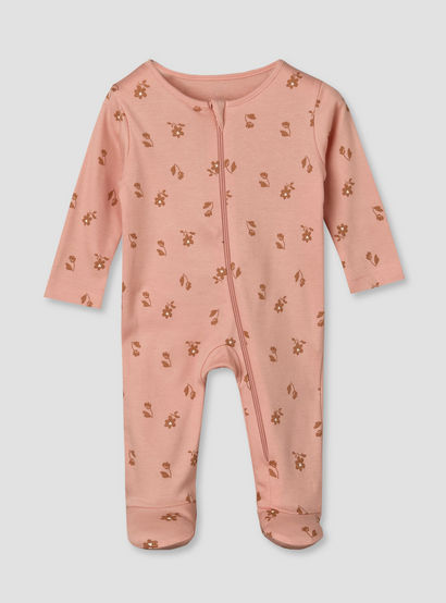Pack of 5 Juniors Cotton Crew Neck Long Sleeves Sleepsuit with Zip Closure-baby-girls-clothing-nightwear-sleepsuits-image-6