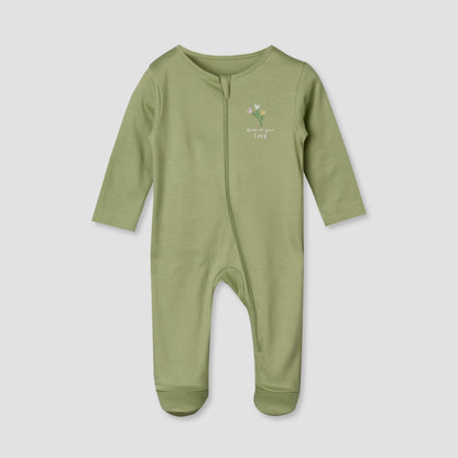 Pack of 5 Juniors Cotton Crew Neck Long Sleeves Sleepsuit with Zip Closure