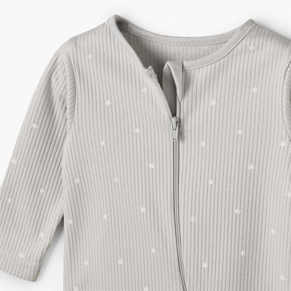 Pack of 3 Juniors Cotton Round Neck Long Sleeves Sleepsuit with Zip Closure