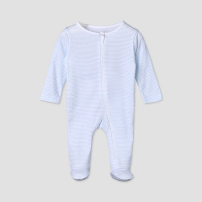 Pack of 5 Juniors Cotton Round Neck Long Sleeves Sleepsuit with Zip Closure