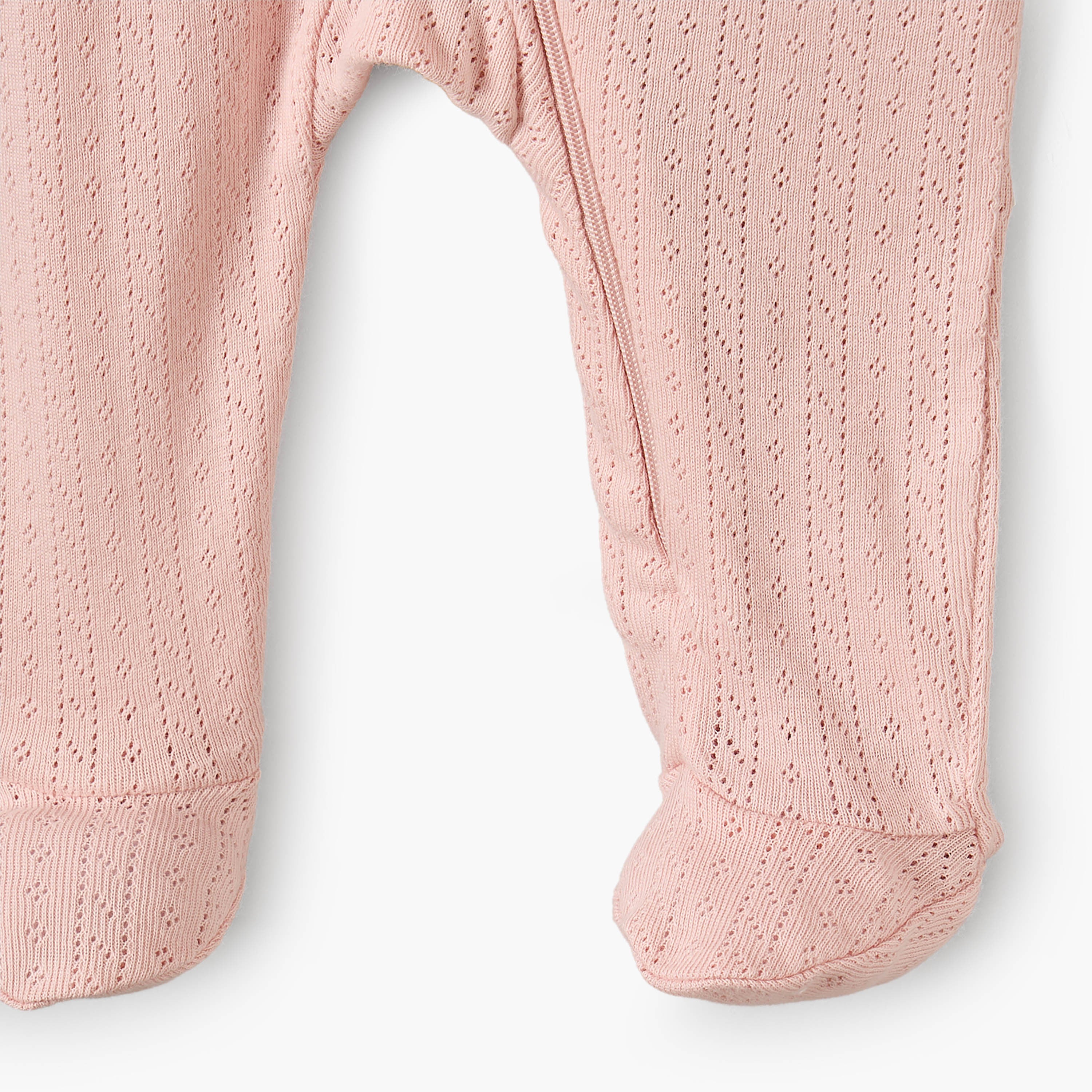Pack of 5 Juniors Cotton Round Neck Long Sleeves Sleepsuit with Zip Closure