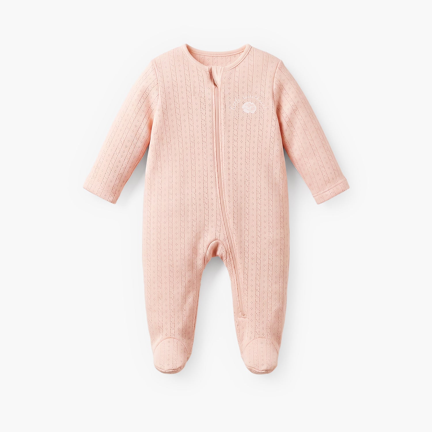 Pack of 5 Juniors Cotton Round Neck Long Sleeves Sleepsuit with Zip Closure