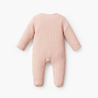 Pack of 5 Juniors Cotton Round Neck Long Sleeves Sleepsuit with Zip Closure