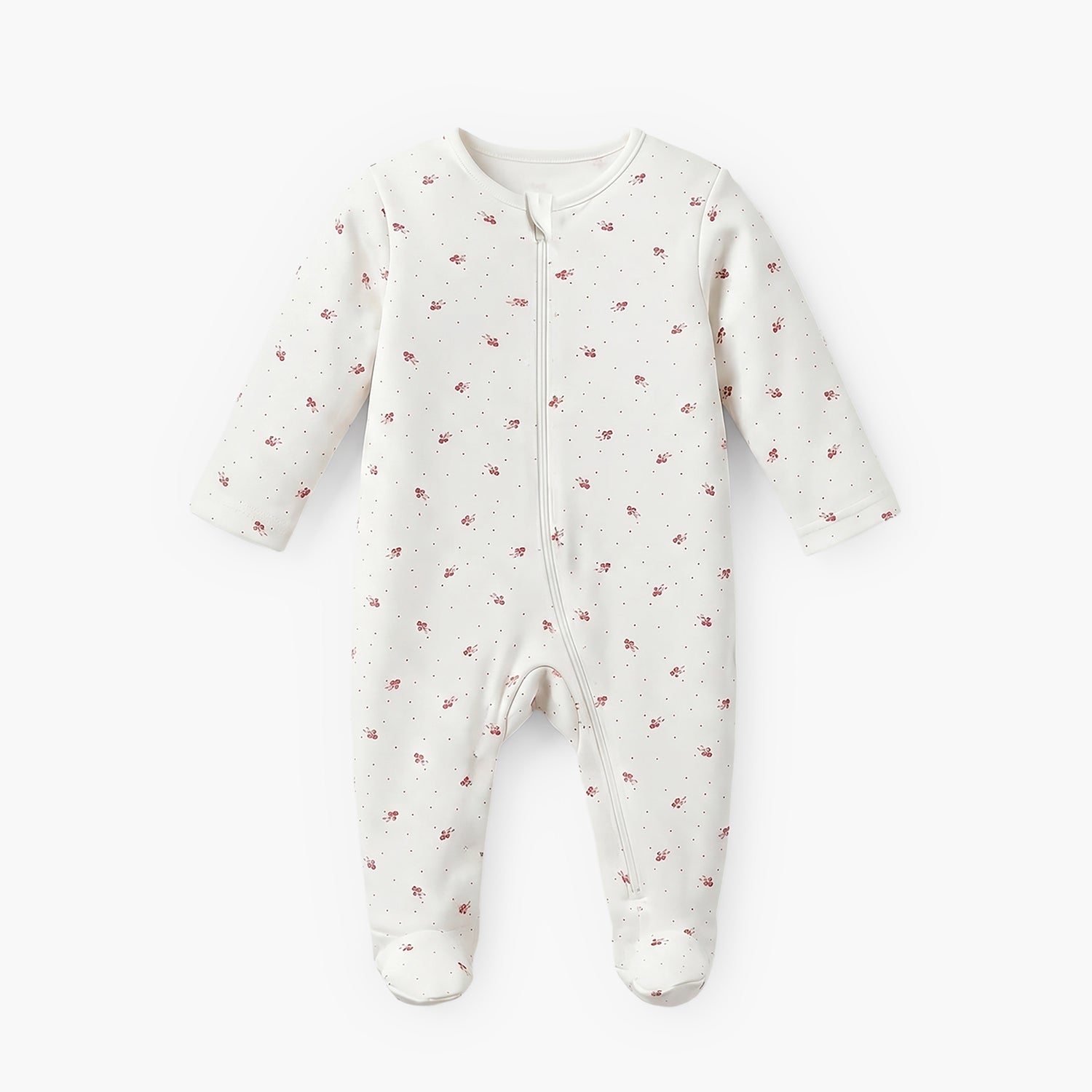 Pack of 5 Juniors Cotton Round Neck Long Sleeves Sleepsuit with Zip Closure