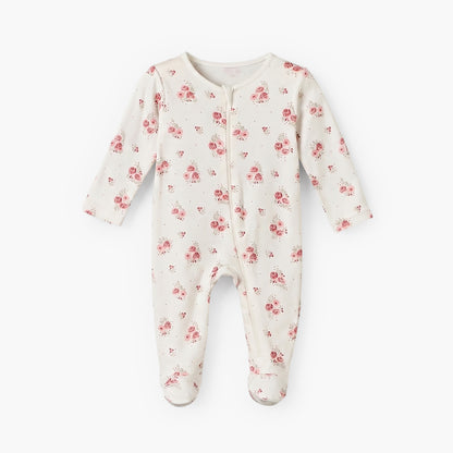Pack of 5 Juniors Cotton Round Neck Long Sleeves Sleepsuit with Zip Closure
