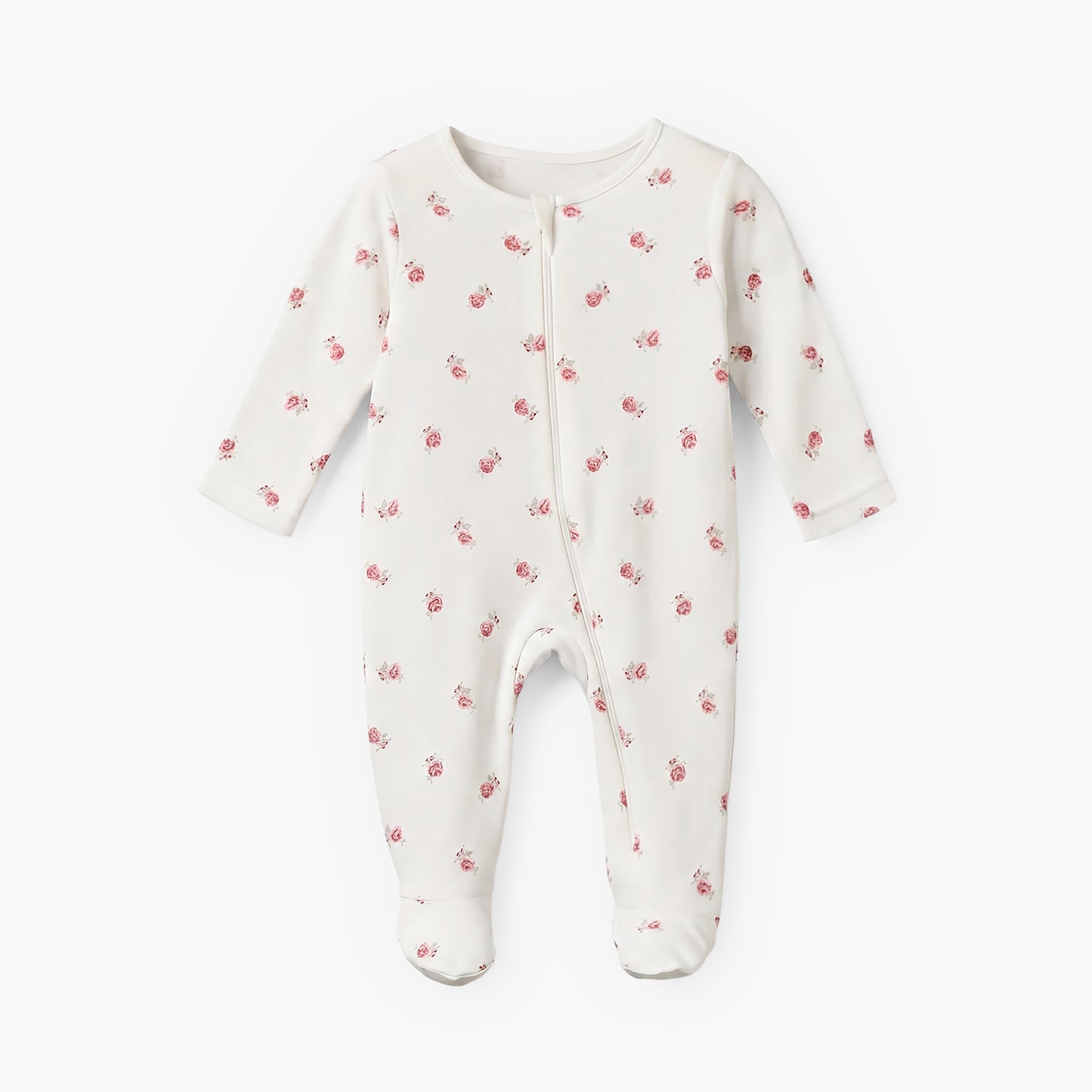 Pack of 5 Juniors Cotton Round Neck Long Sleeves Sleepsuit with Zip Closure