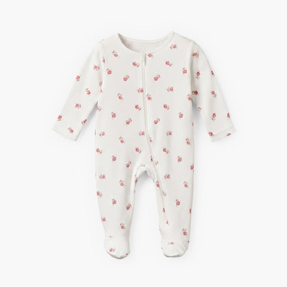 Pack of 5 Juniors Cotton Round Neck Long Sleeves Sleepsuit with Zip Closure