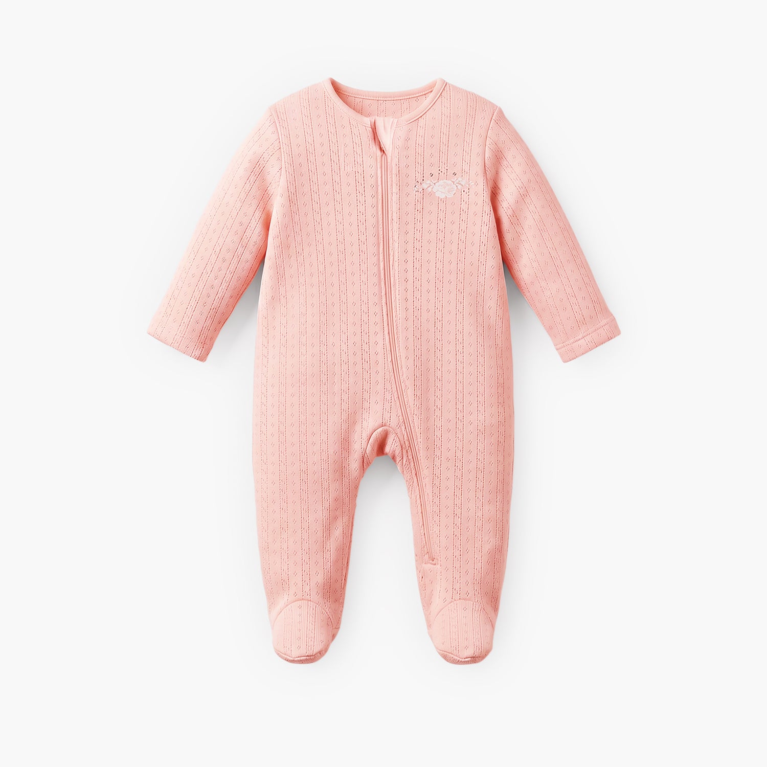 Pack of 5 Juniors Cotton Round Neck Long Sleeves Sleepsuit with Zip Closure