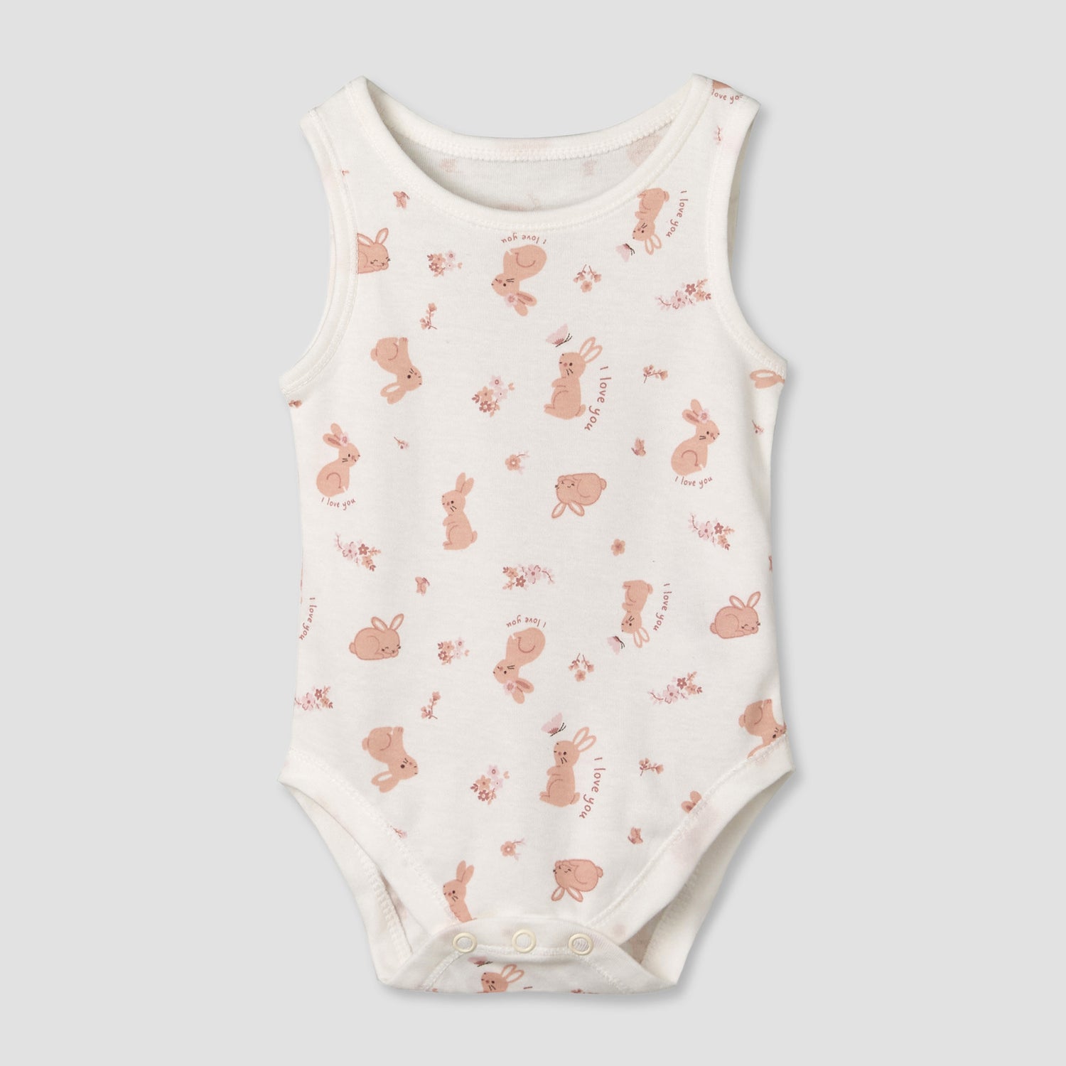 Pack of 5 Juniors Cotton Sleeveless Bodysuit with Fun Print