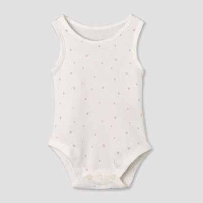 Pack of 5 Juniors Cotton Sleeveless Bodysuit with Fun Print