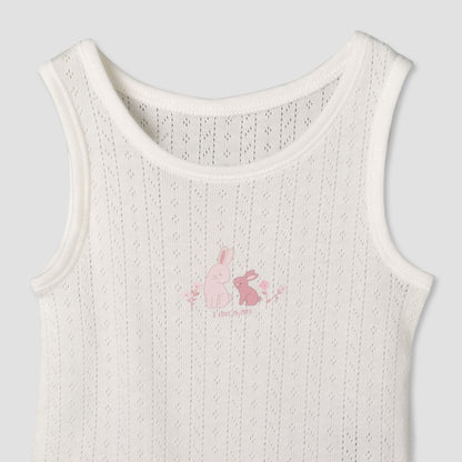 Pack of 5 Juniors Cotton Sleeveless Bodysuit with Fun Print