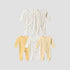 Pack of 5 Juniors Cotton Round Neck Long Sleeves Sleepsuit with Zip Closure - Yellow / 12-18 mths