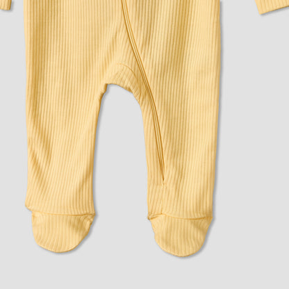 Pack of 5 Juniors Cotton Round Neck Long Sleeves Sleepsuit with Zip Closure