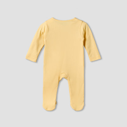 Pack of 5 Juniors Cotton Round Neck Long Sleeves Sleepsuit with Zip Closure