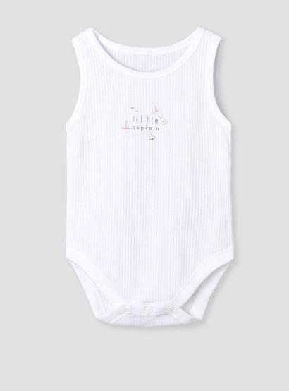 Pack of 5 Juniors Cotton Sleeveless Bodysuit with Sailboat Print-promo_babyshop_Buy2for115_UAE130126-image-3