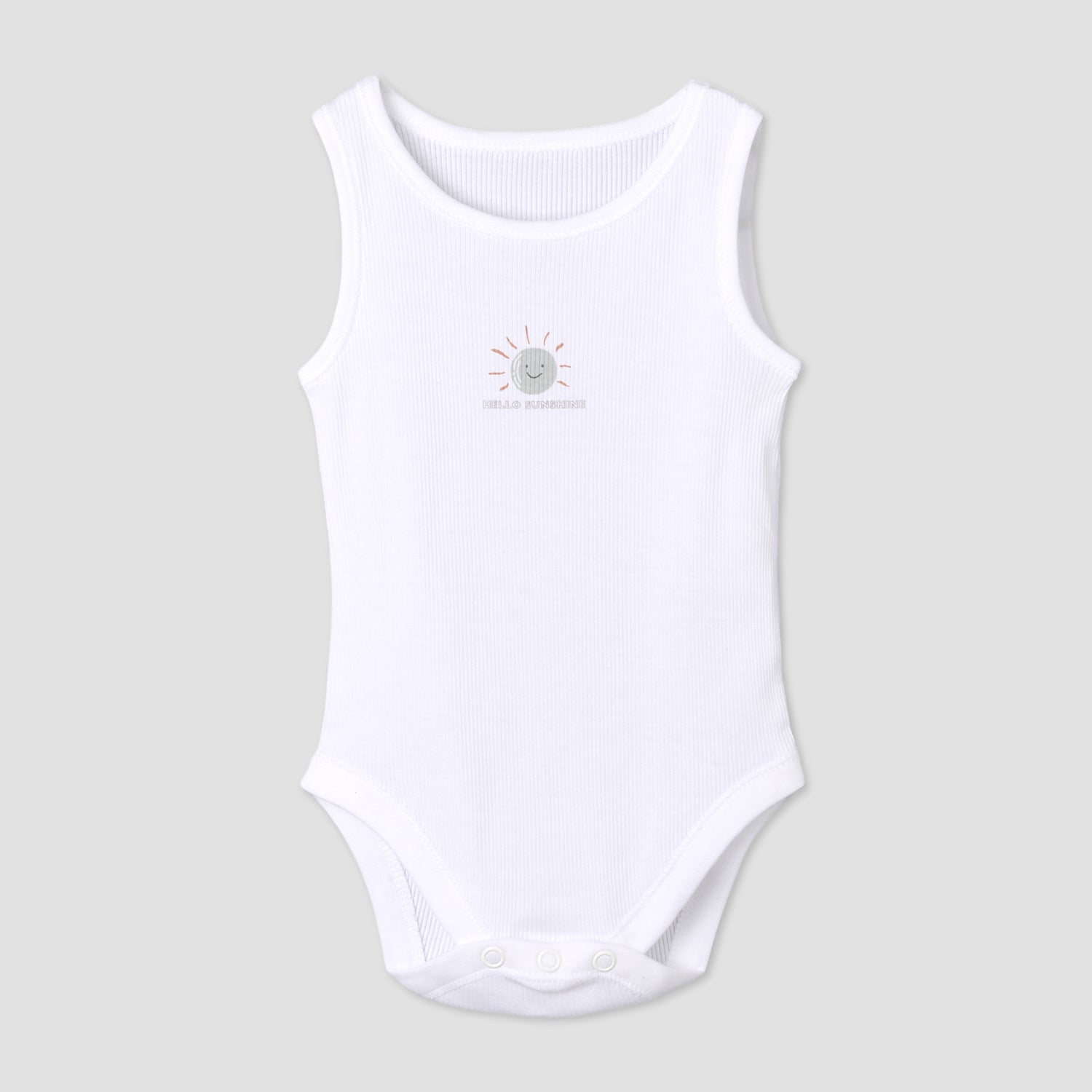 Pack of 7 Juniors Round Neck Sleeveless Bodysuit with Fun Print